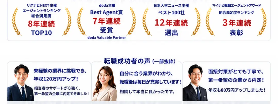 無料転職サポート 6